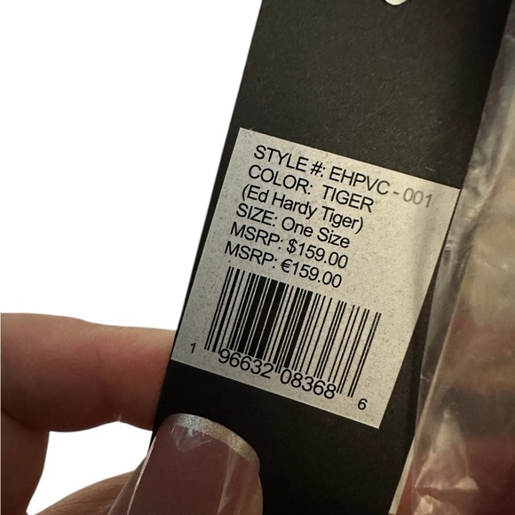 Ed Hardy Bengal Tiger PVC Tote NWT Retails $159 - Picture 6 of 7